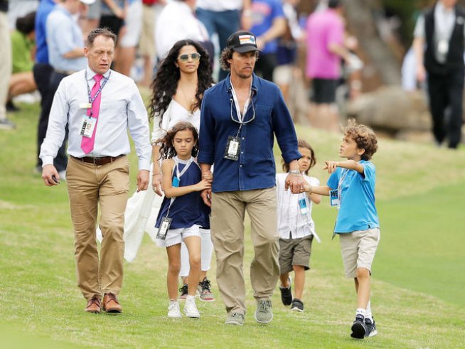 Матю Макконъхи и семейството му. Снимка: Getty images.