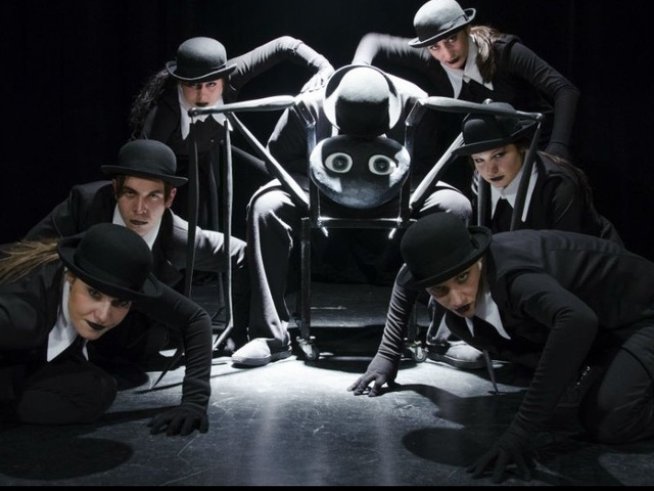 Постановката "Семейство Замза". Снимки: natfiz.bg