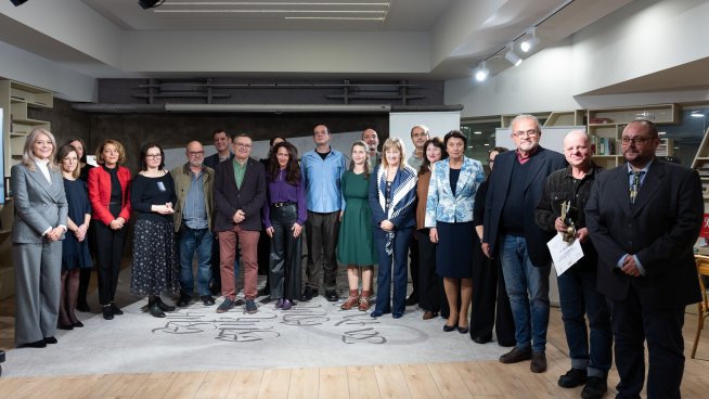 Георги Господинов и Георги Мишев са носители на награда "Перото". Снимка: PR