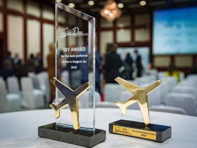 Bulgaria Air спечели награда авиокомпания на годината на Sky Awards 2019