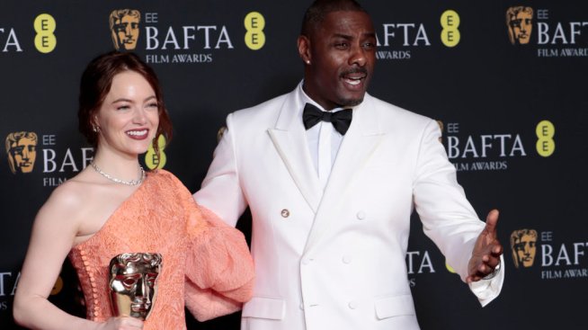 Ема Стоун и Идрис Елба. Снимка: Getty