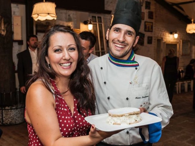 Милица Гладнишка и  шеф Марко Лукиари 