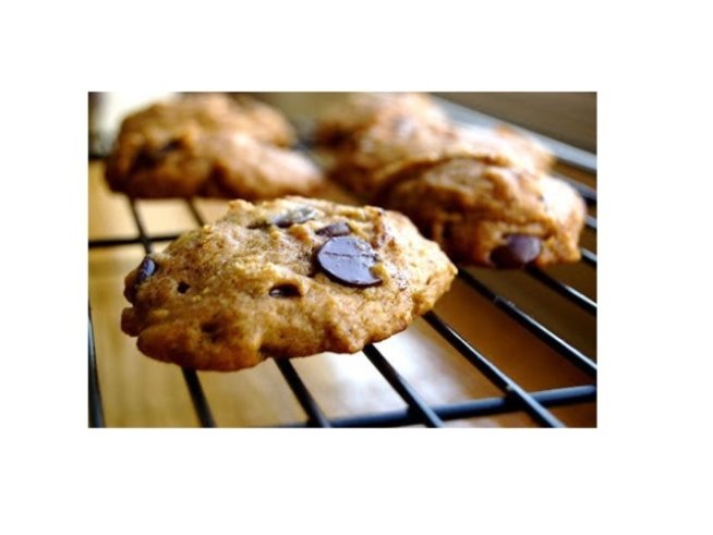 1 ч.ч. пасирана тиква 
20 г масло
½ шоколад на парченца
2 и 1/2 ч. ч. брашно
1 ч. ч. захар
1 пакетче ванилия
1 бакпулвер
1 ч. л. канела