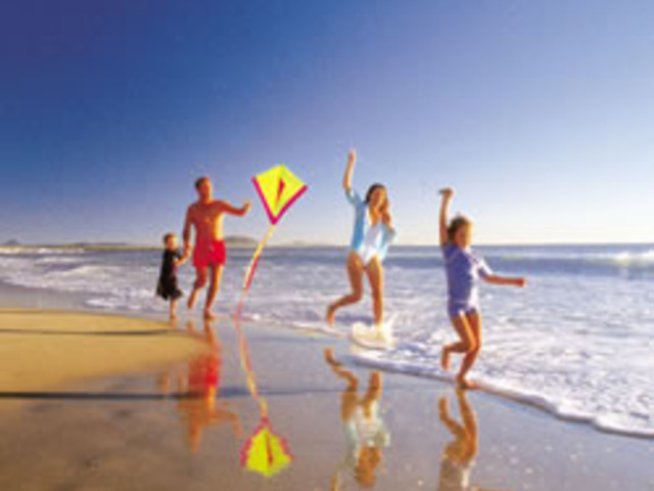 Със семейство на почивка