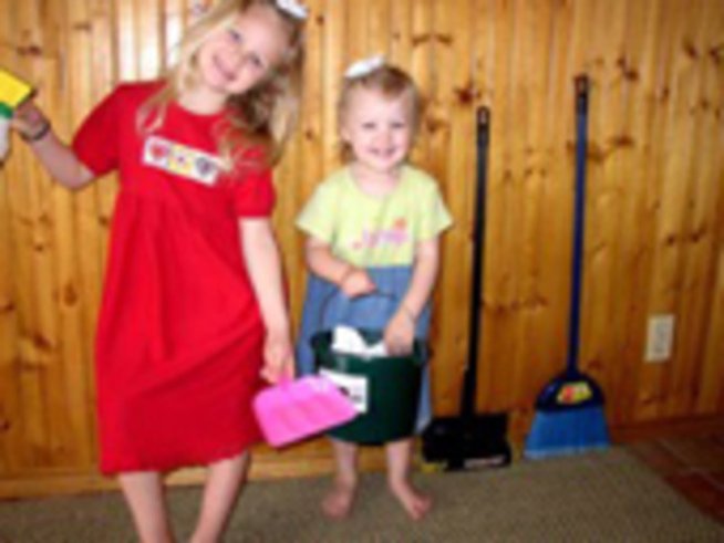 С деца на ... пролетно почистване