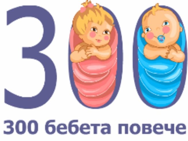 300 живи цветя за 300 бебета повече