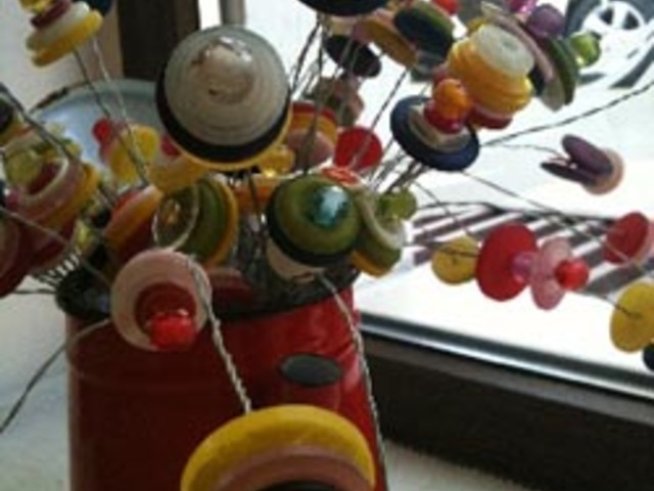 Цветен букет от копчета за всеки сезон