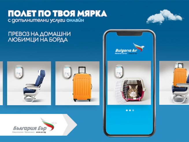 Услугата по заявяване на домашен любимец на борда вече и онлайн