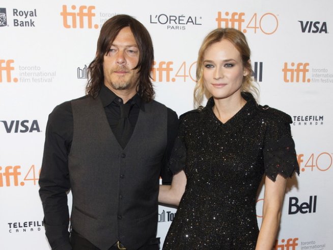 Даян Крюгер и приятелят й Норман Рийдъс. Снимка: Reuters