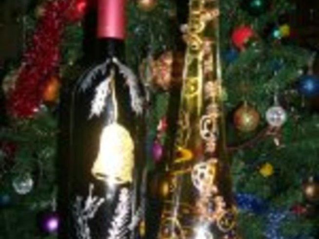 Рисувани бутилки – поразителен ефект