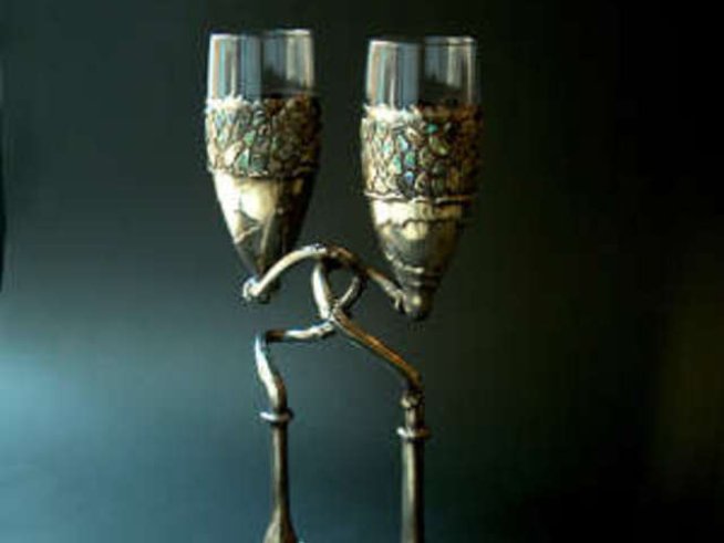 Ирена Панова  за уникалните сватбени чаши