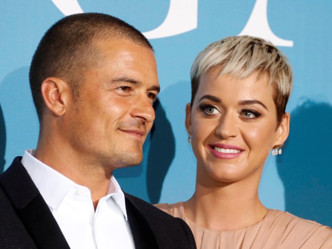 Кейти Пери и Орландо Блум. Снимка: Reuters