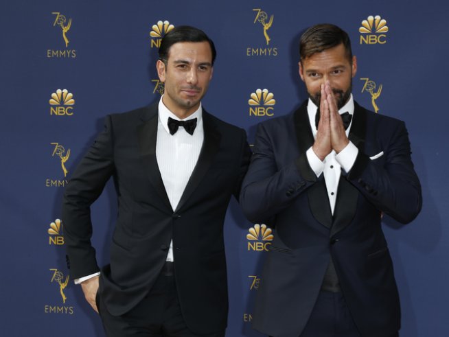 Рики Мартин и половинката му Джоан Юзеф. снимка: Reuters