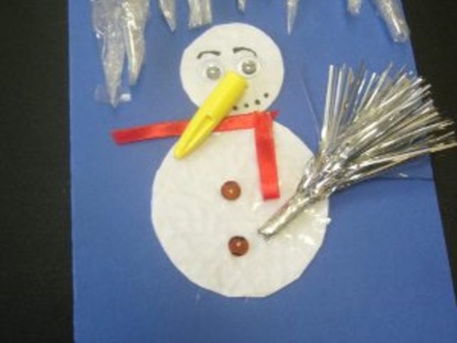 Идеи за Новогодишни картички – картички от офис материали