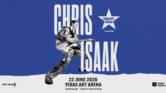Американската легенда Крис Айзък идва за първи път в България с концерт в София за лято 2026. Снимка: Fest Team