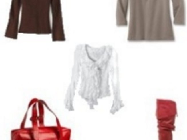 Есенна мода - червено и широко