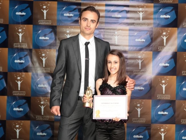 Димитър Бербатов и Ана-Мария.