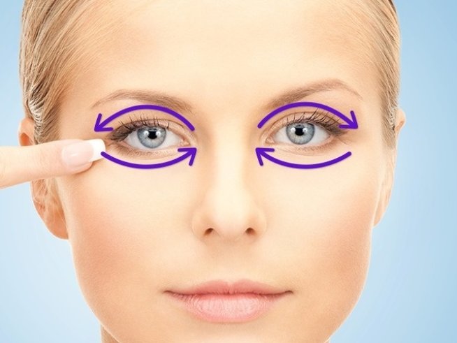 Mасаж на клепачите с цел растеж на миглите. Снимка: brightside