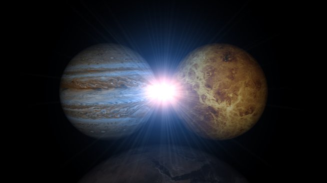 Съвпад на Венера и Юпитер на 12 август ни носи късмет. Снимка: istock