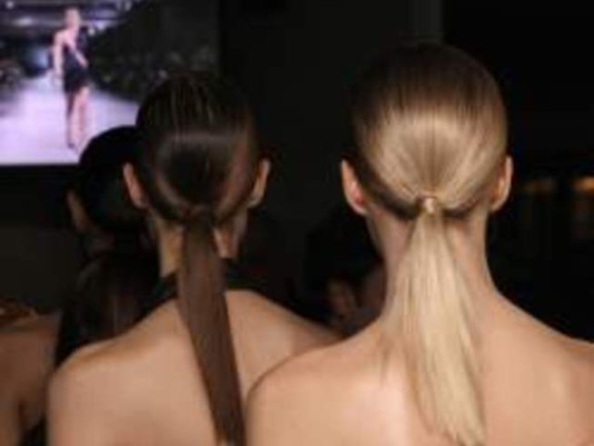 Геометрични прически в Седмицата на модата в Париж