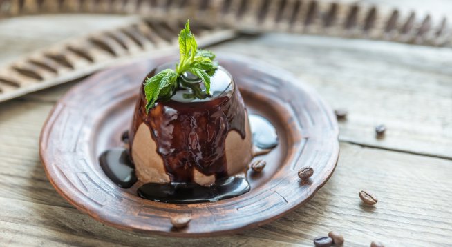 Панакота с кафе 