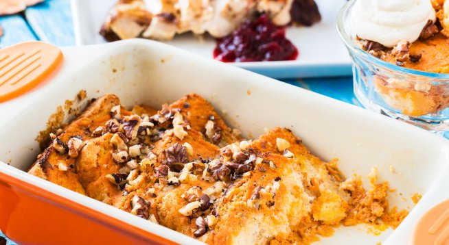 Тиквен пай с френски тост