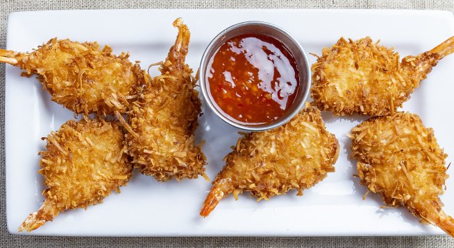 Кокосови скариди по азиатски в еърфрайър