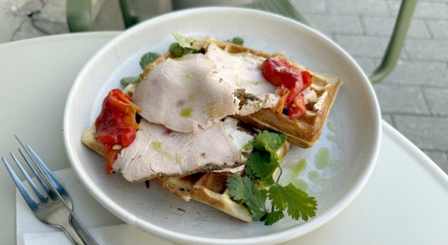 Картофени гофрети с пармезан