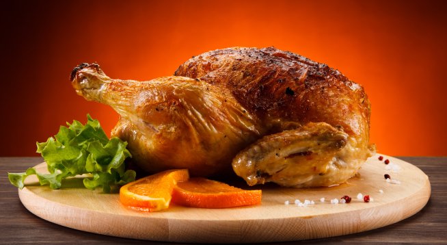 Празнична пуйка с портокали и шампанско
