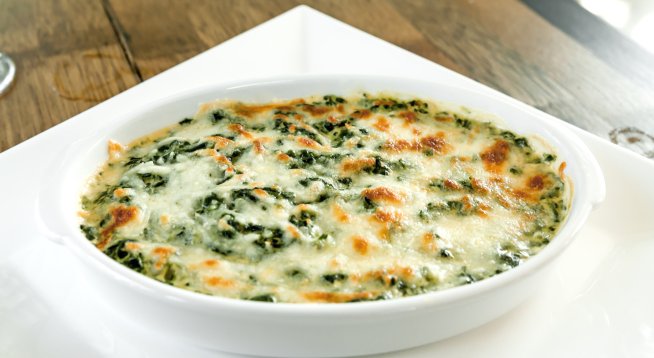 Спаначено суфле с котидж