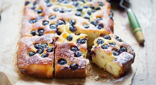 Ванилов кекс с боровинки