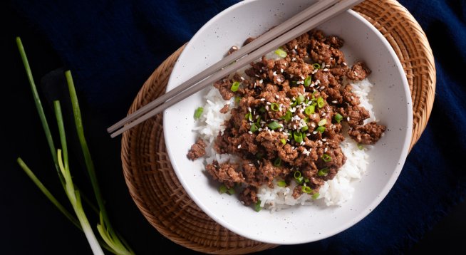 Телешко с ориз по корейски