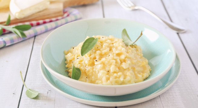 Ризото с мляко и сирена