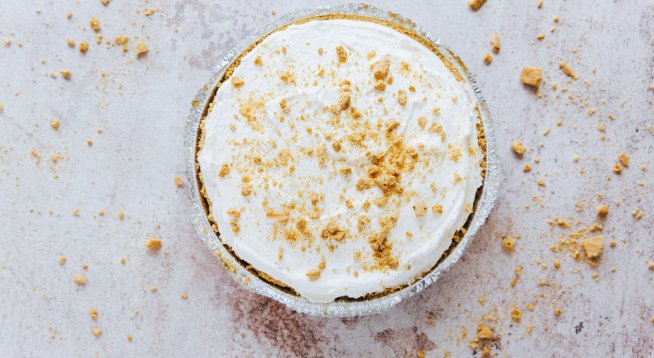 Сладоледен лимонов пай с крем