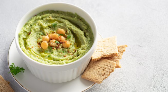 Хумус с авокадо и нахут