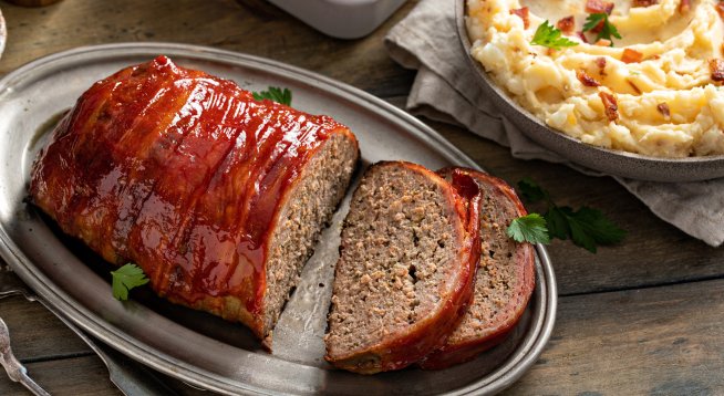 Руло с телешка кайма и глазура