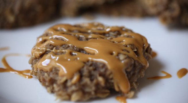 Протеинов овесен сладкиш с фъстъчено масло