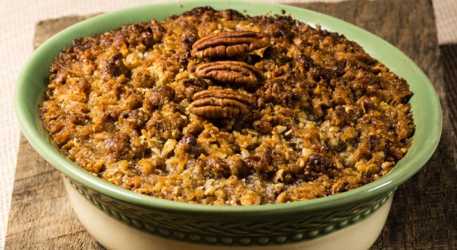 Пудинг със сладък картоф и пекан