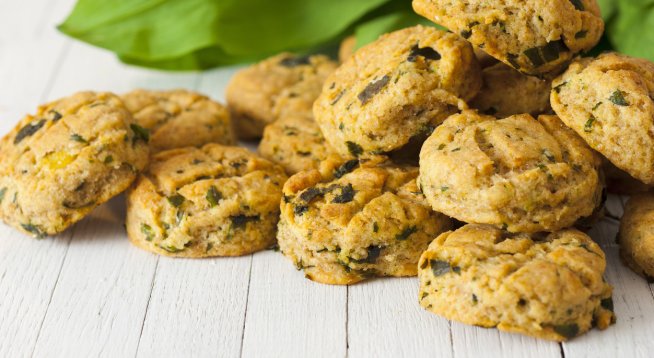 Солени кукис с фета и спанак. Снимка: istock