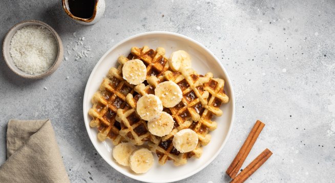 Гофрети с банан и канела. Снимка: istock