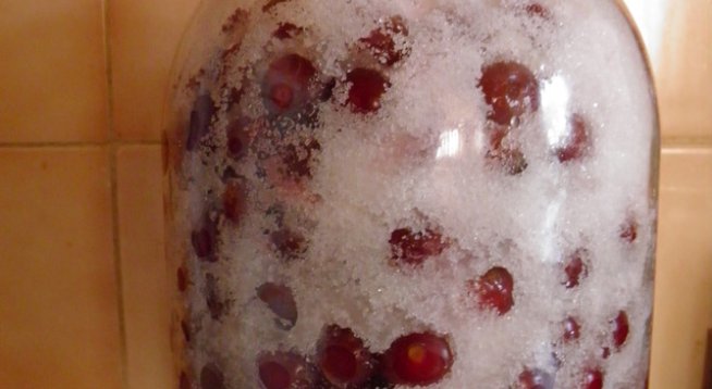 Продукти:

вишни - колкото да напълните един три литров буркан

домашна ракия – ако имате, ако не просто ракия

около 500 г захар или колкото се побере, като редувате вишните и захарта. Когато направите веднъж вишновка, след това сами ще прецените с повече или с по-малко захар ви харесва.

ром (една бутилка)

