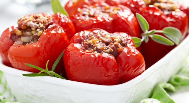 Печени пълнени чушки