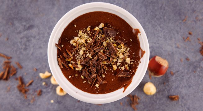 Шоколадов мус с черен шоколад