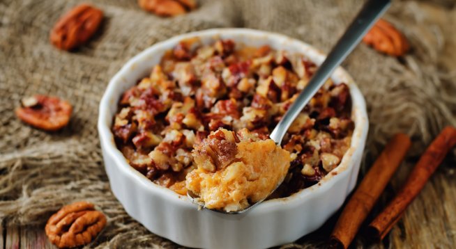 Пай със сладки картофи и орехи