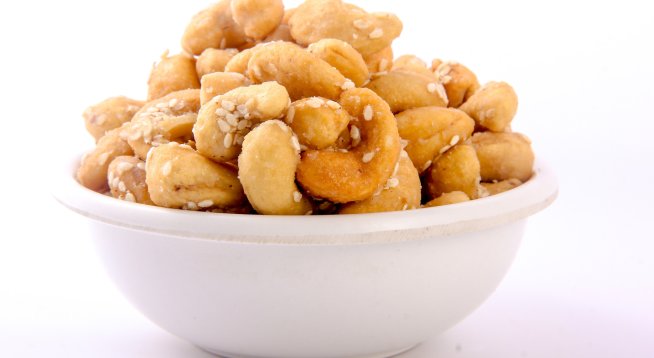 Печено кашу с мед и сусам