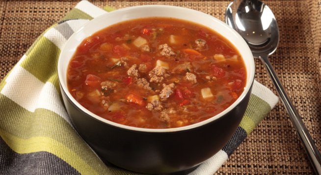 Телешка супа със зеленчуци