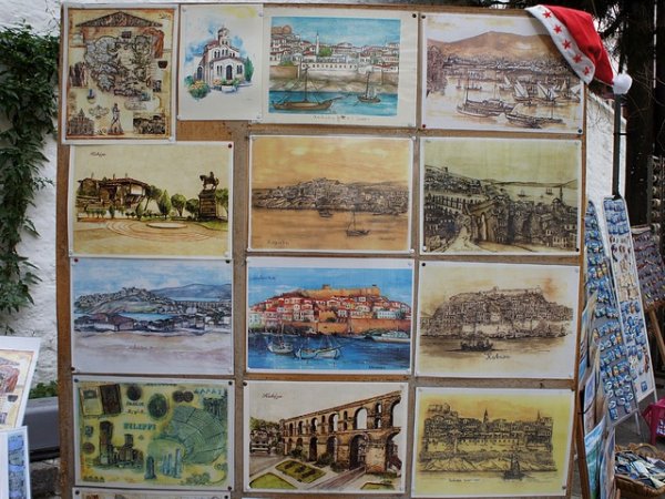 Картички от стари рисунки на града