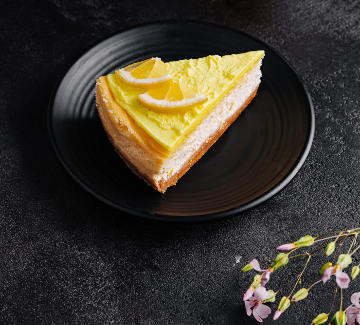 Lemon cheesecake.